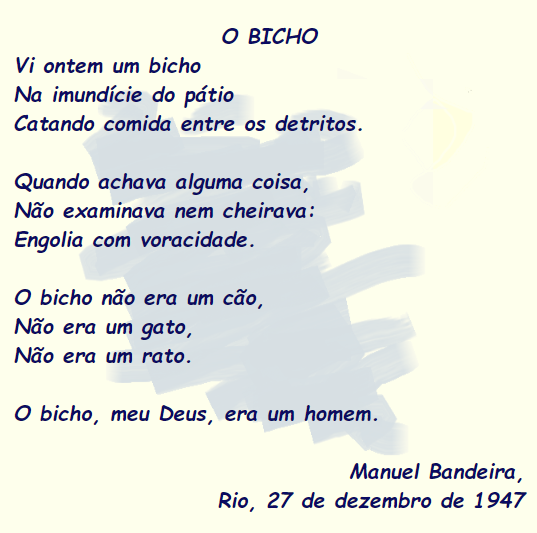 foto do poema